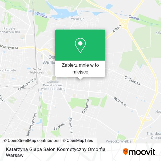 Mapa Katarzyna Glapa Salon Kosmetyczny Omorfia