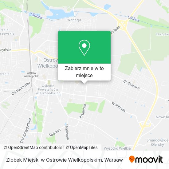 Mapa Zlobek Miejski w Ostrowie Wielkopolskim