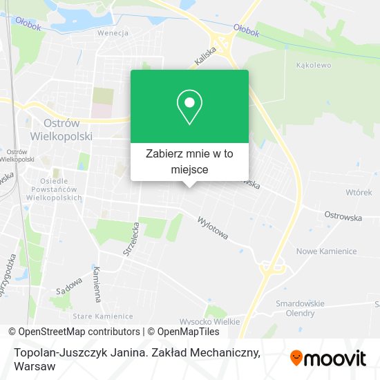 Mapa Topolan-Juszczyk Janina. Zakład Mechaniczny