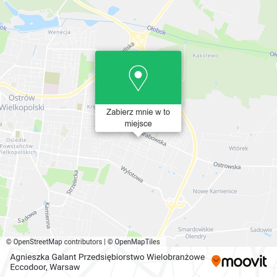 Mapa Agnieszka Galant Przedsiębiorstwo Wielobranżowe Eccodoor