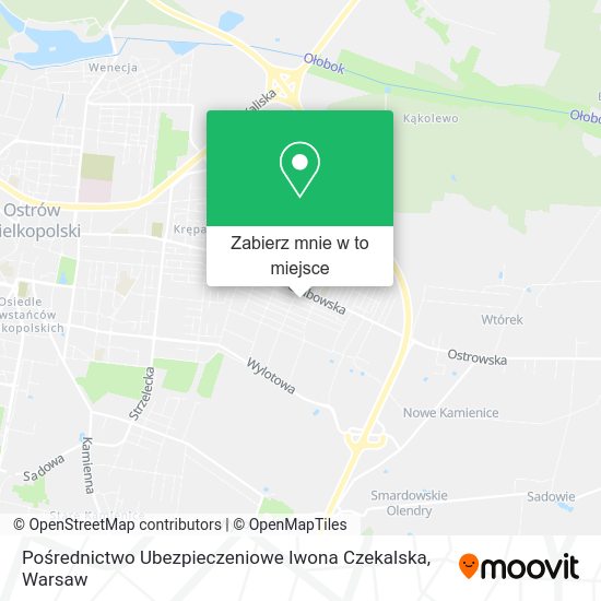 Mapa Pośrednictwo Ubezpieczeniowe Iwona Czekalska