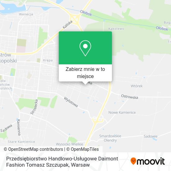 Mapa Przedsiębiorstwo Handlowo-Usługowe Daimont Fashion Tomasz Szczupak