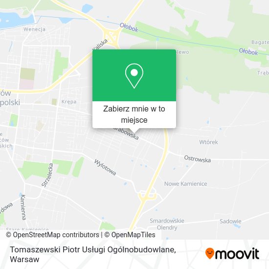 Mapa Tomaszewski Piotr Usługi Ogólnobudowlane