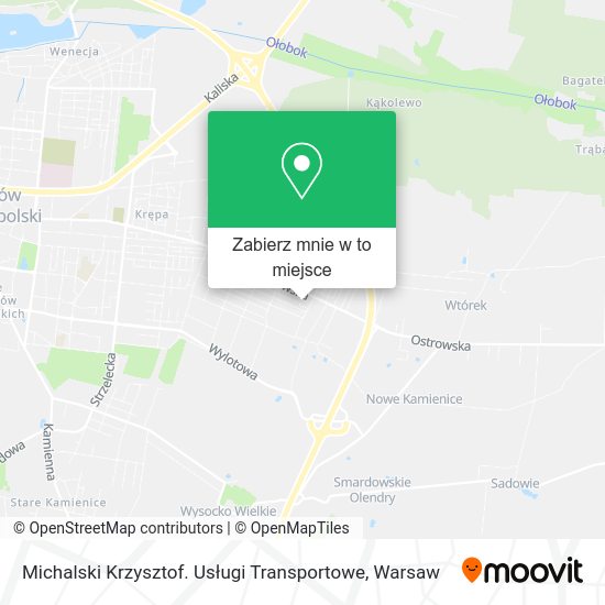 Mapa Michalski Krzysztof. Usługi Transportowe