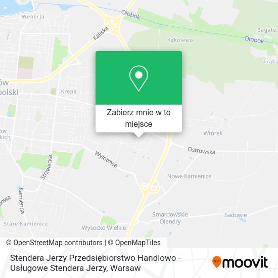 Mapa Stendera Jerzy Przedsiębiorstwo Handlowo - Usługowe Stendera Jerzy