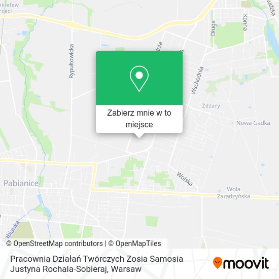 Mapa Pracownia Działań Twórczych Zosia Samosia Justyna Rochala-Sobieraj