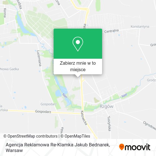 Mapa Agencja Reklamowa Re-Klamka Jakub Bednarek