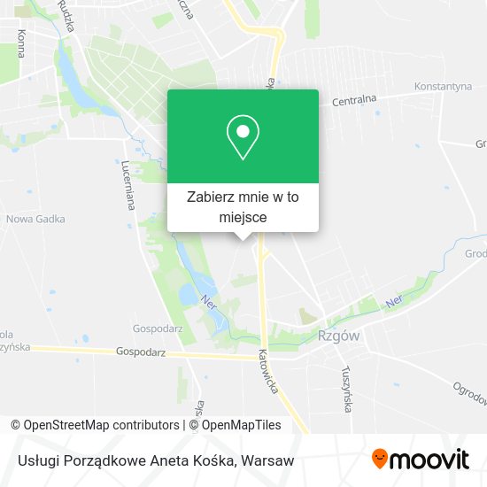 Mapa Usługi Porządkowe Aneta Kośka