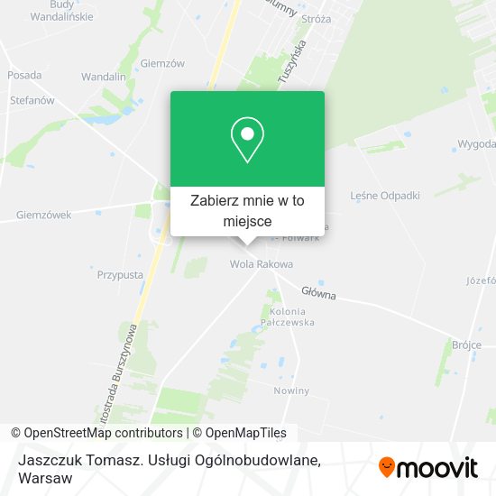 Mapa Jaszczuk Tomasz. Usługi Ogólnobudowlane