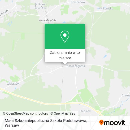 Mapa Mała Szkołaniepubliczna Szkoła Podstawowa