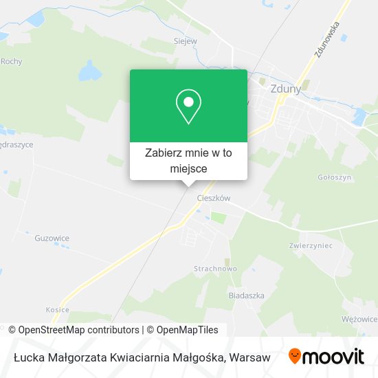 Mapa Łucka Małgorzata Kwiaciarnia Małgośka