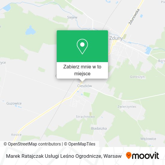 Mapa Marek Ratajczak Usługi Leśno Ogrodnicze