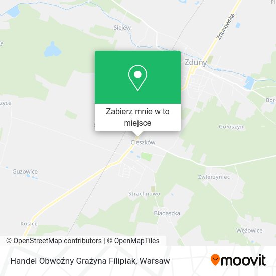 Mapa Handel Obwoźny Grażyna Filipiak