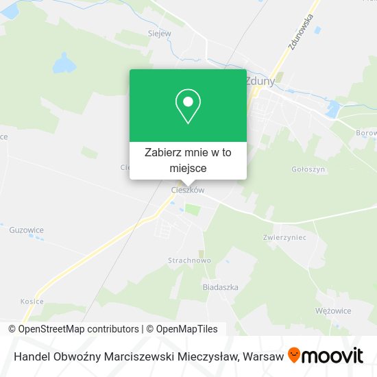 Mapa Handel Obwoźny Marciszewski Mieczysław