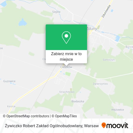 Mapa Żywiczko Robert Zakład Ogólnobudowlany