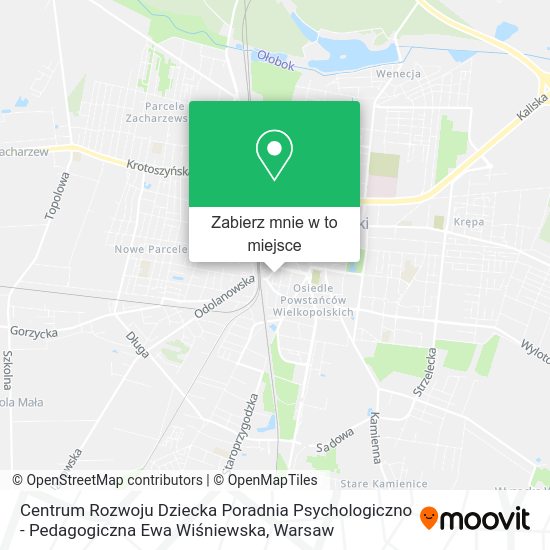 Mapa Centrum Rozwoju Dziecka Poradnia Psychologiczno - Pedagogiczna Ewa Wiśniewska