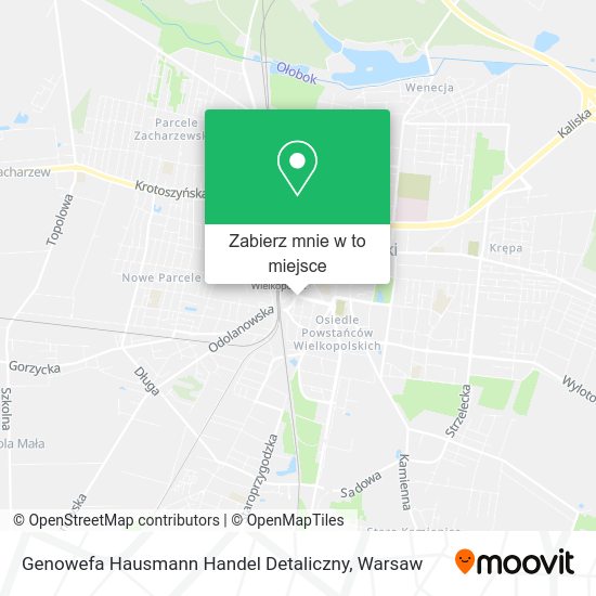 Mapa Genowefa Hausmann Handel Detaliczny