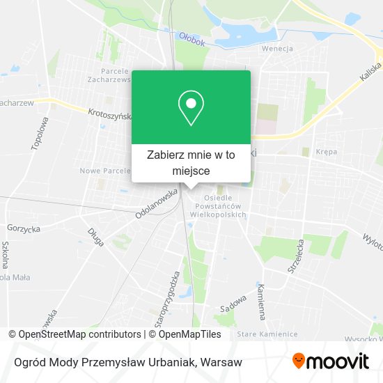 Mapa Ogród Mody Przemysław Urbaniak