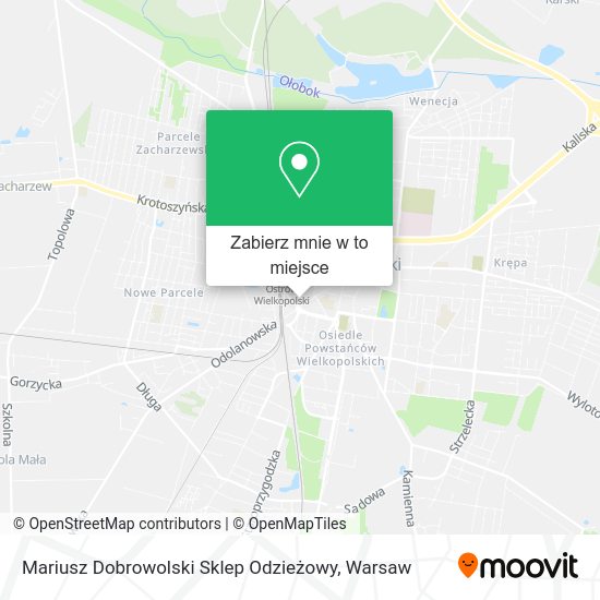 Mapa Mariusz Dobrowolski Sklep Odzieżowy