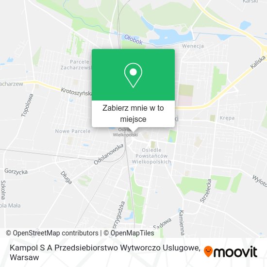 Mapa Kampol S A Przedsiebiorstwo Wytworczo Uslugowe