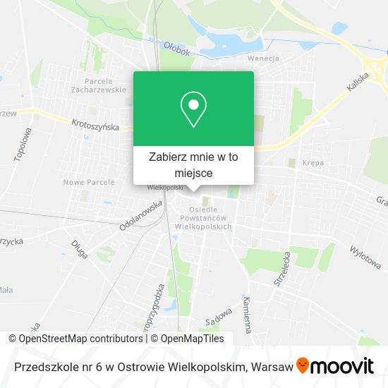 Mapa Przedszkole nr 6 w Ostrowie Wielkopolskim