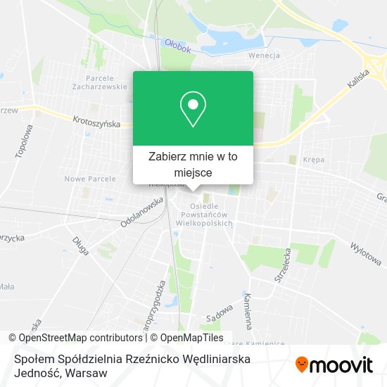 Mapa Społem Spółdzielnia Rzeźnicko Wędliniarska Jedność