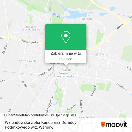 Mapa Walendowska Zofia Kancelaria Doradcy Podatkowego w-z