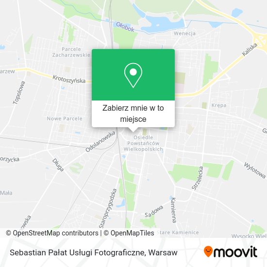 Mapa Sebastian Pałat Usługi Fotograficzne