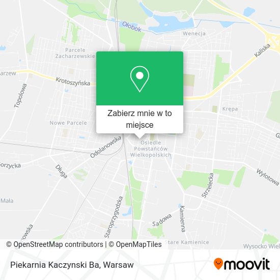 Mapa Piekarnia Kaczynski Ba