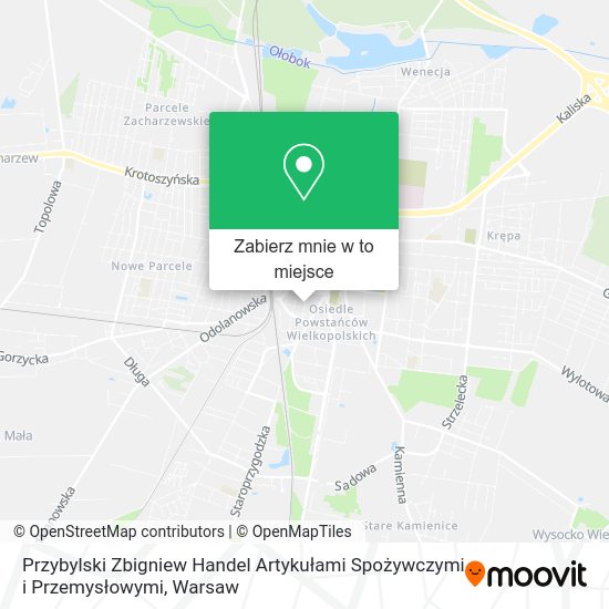 Mapa Przybylski Zbigniew Handel Artykułami Spożywczymi i Przemysłowymi