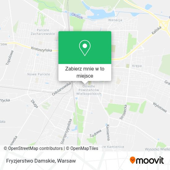 Mapa Fryzjerstwo Damskie