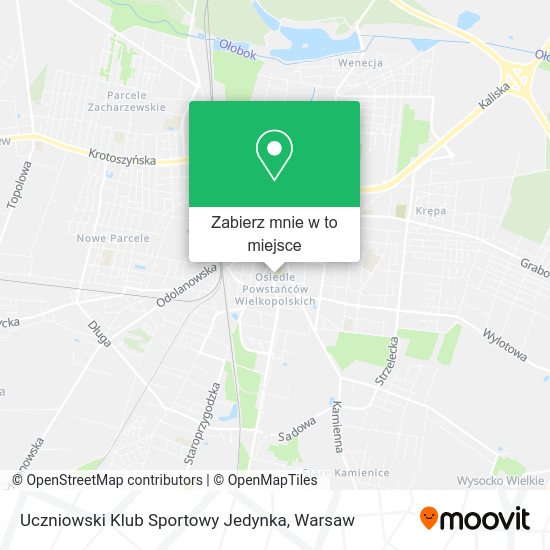 Mapa Uczniowski Klub Sportowy Jedynka