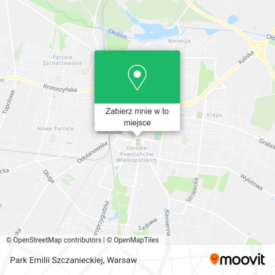 Mapa Park Emilii Szczanieckiej