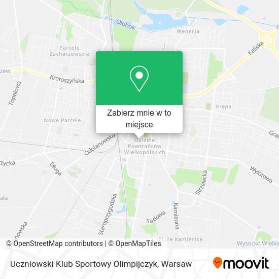 Mapa Uczniowski Klub Sportowy Olimpijczyk