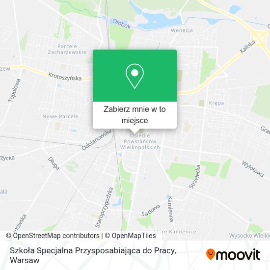 Mapa Szkoła Specjalna Przysposabiająca do Pracy