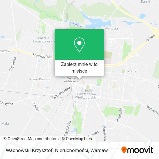 Mapa Wachowski Krzysztof. Nieruchomości