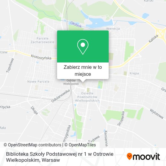 Mapa Biblioteka Szkoły Podstawowej nr 1 w Ostrowie Wielkopolskim