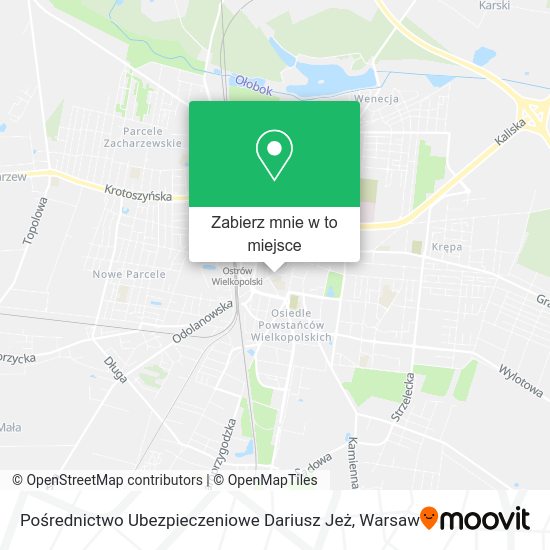 Mapa Pośrednictwo Ubezpieczeniowe Dariusz Jeż