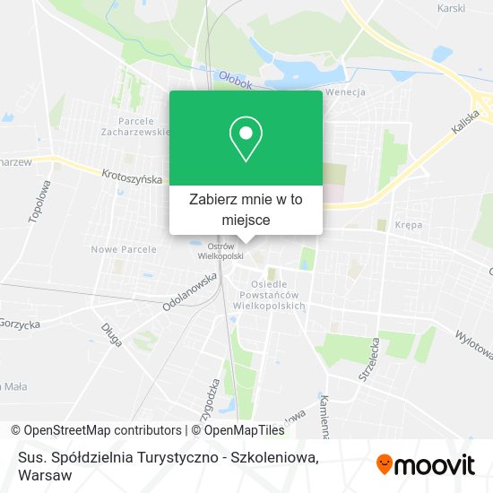 Mapa Sus. Spółdzielnia Turystyczno - Szkoleniowa