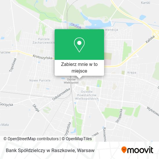 Mapa Bank Spółdzielczy w Raszkowie