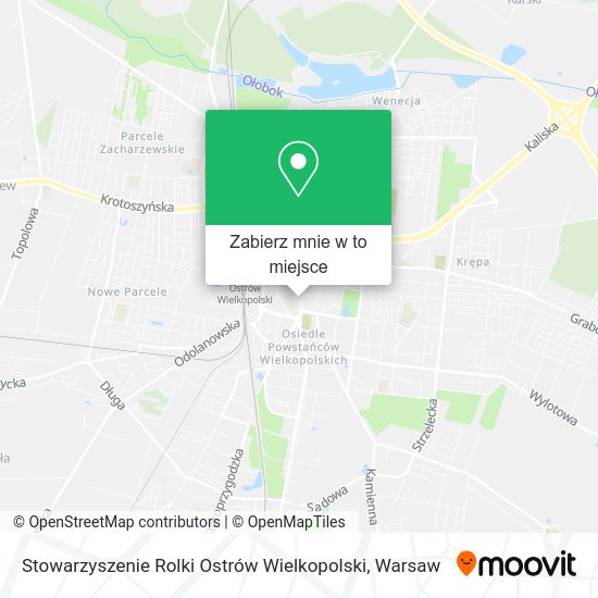 Mapa Stowarzyszenie Rolki Ostrów Wielkopolski