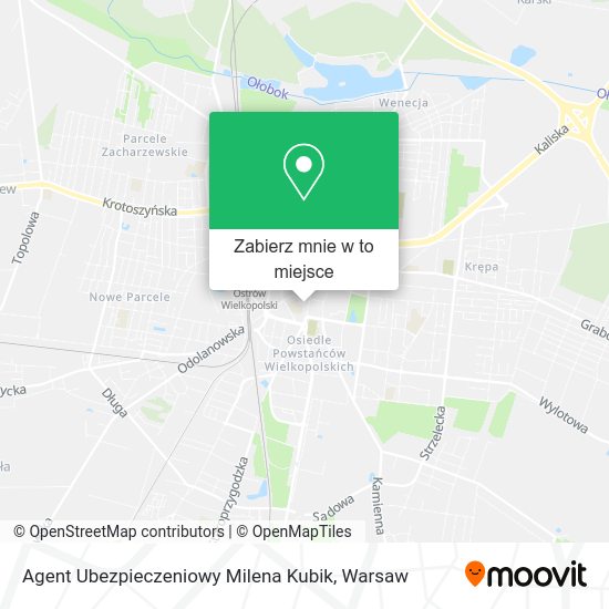 Mapa Agent Ubezpieczeniowy Milena Kubik