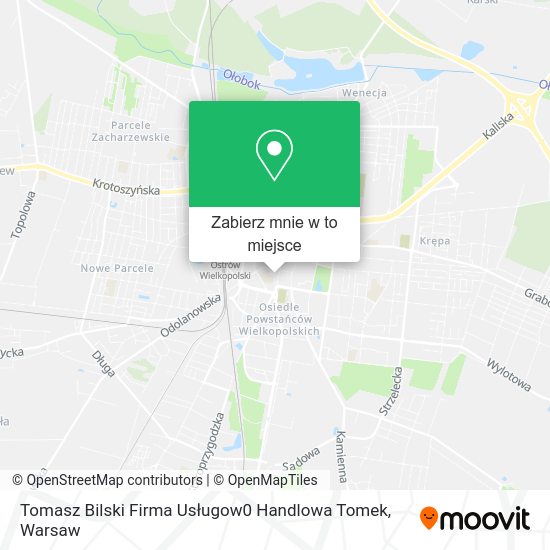 Mapa Tomasz Bilski Firma Usługow0 Handlowa Tomek