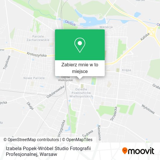 Mapa Izabela Popek-Wróbel Studio Fotografii Profesjonalnej