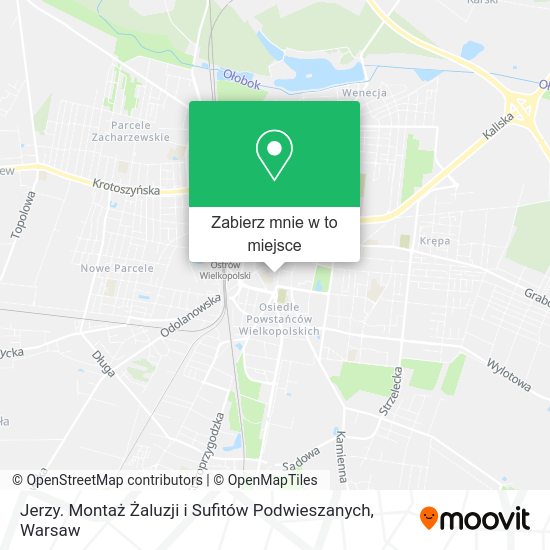 Mapa Jerzy. Montaż Żaluzji i Sufitów Podwieszanych