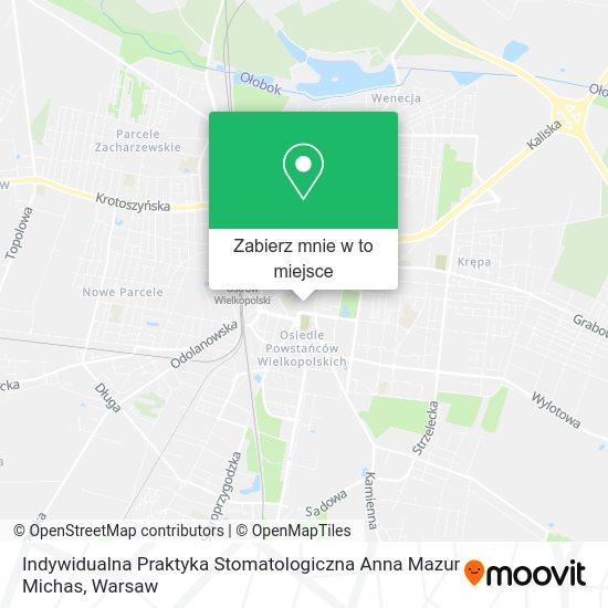 Mapa Indywidualna Praktyka Stomatologiczna Anna Mazur Michas