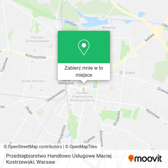 Mapa Przedsiębiorstwo Handlowo Usługowe Maciej Kostrzewski