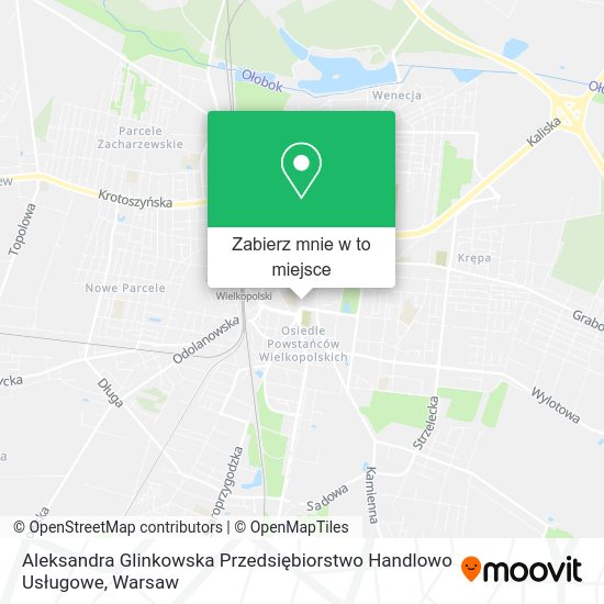 Mapa Aleksandra Glinkowska Przedsiębiorstwo Handlowo Usługowe