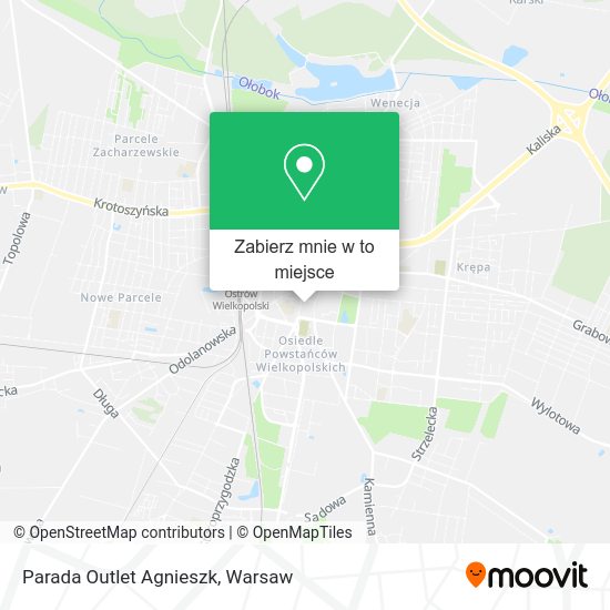 Mapa Parada Outlet Agnieszk