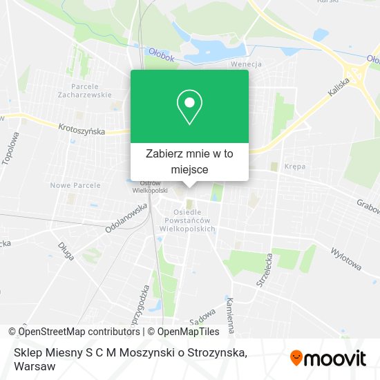 Mapa Sklep Miesny S C M Moszynski o Strozynska